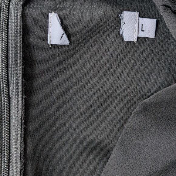 Petal & Pup Black Pleated Wide‎ Leg Jumpsuit L Long Sleeve - Picture 6 of 6